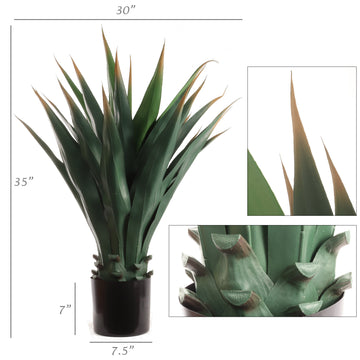 Artificial Real Touch Succulent House Plant- 38" House Plant artificialflowersdotcom